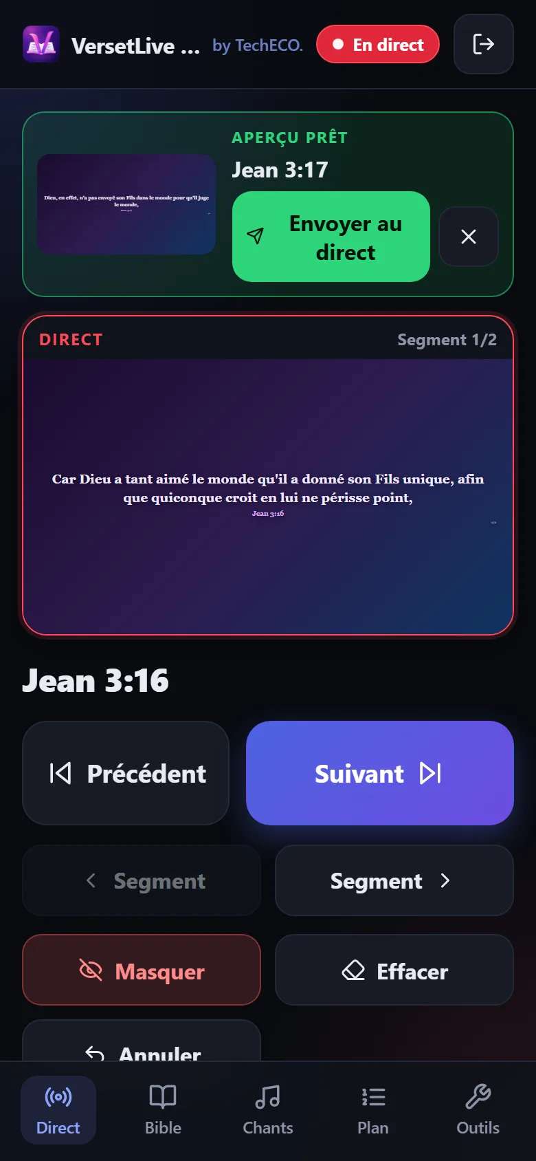 La télécommande sur un téléphone